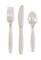 Party Central Club Pack of 288 Modern Clear Party Knives, Forks and Spoons 7.5"